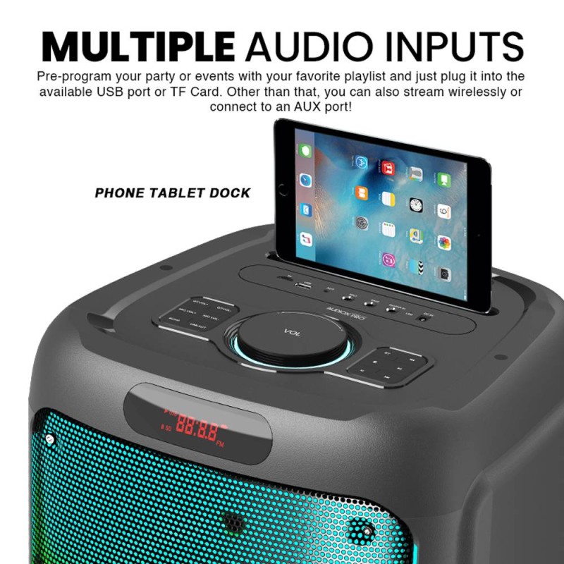 SonicGear 2 x 12'' Portable Karaoke Speaker - AudioXPro1200HD - 2 x Wireless Microphones — Buy in Cyprus with Fast Delivery