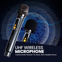 SonicGear 2 x 12'' Portable Karaoke Speaker - AudioXPro1200HD - 2 x Wireless Microphones — Buy in Cyprus with Fast Delivery