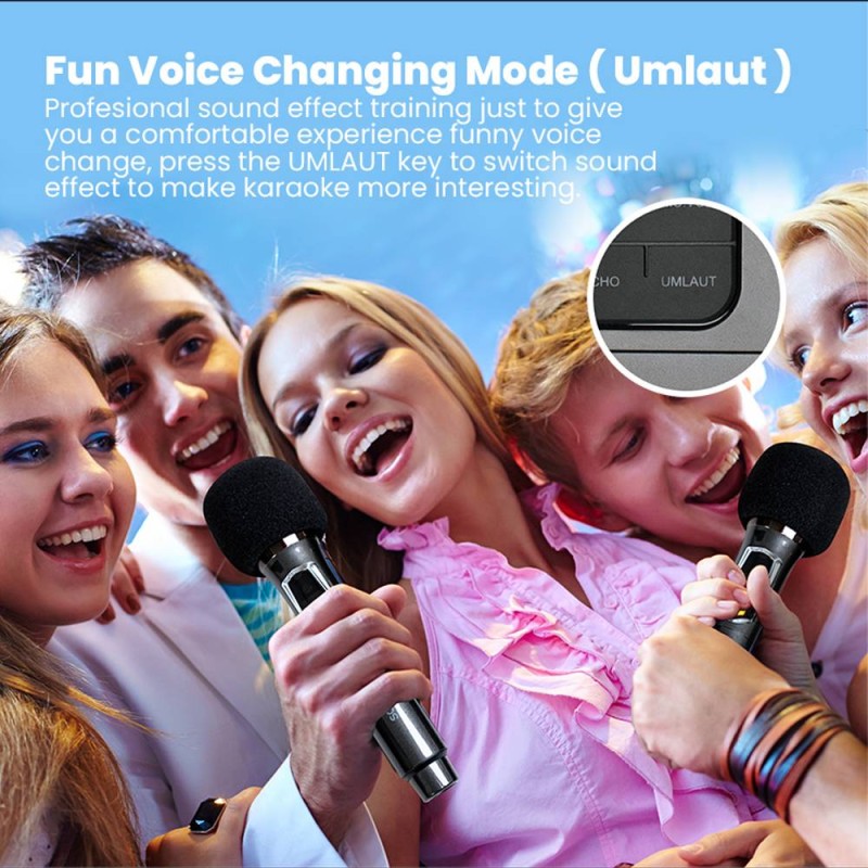 SonicGear 2 x 12'' Portable Karaoke Speaker - AudioXPro1200HD - 2 x Wireless Microphones — Buy in Cyprus with Fast Delivery