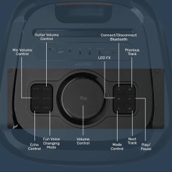 SonicGear 2 x 12'' Portable Karaoke Speaker - AudioXPro1200HD - 2 x Wireless Microphones — Buy in Cyprus with Fast Delivery