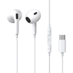 Baseus Earphones - CZ17 - Wired Type C Encok White — Buy in Cyprus with Fast Delivery