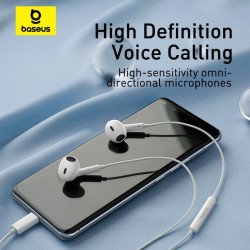 Baseus Earphones - CZ17 - Wired Type C Encok White — Buy in Cyprus with Fast Delivery