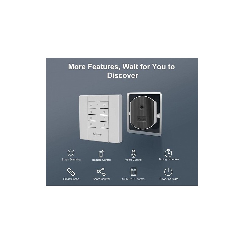 Sonoff Smart Dimmer Switch - D1 - Smart Dimmer Switch with Remote Control — Buy in Cyprus with Fast Delivery