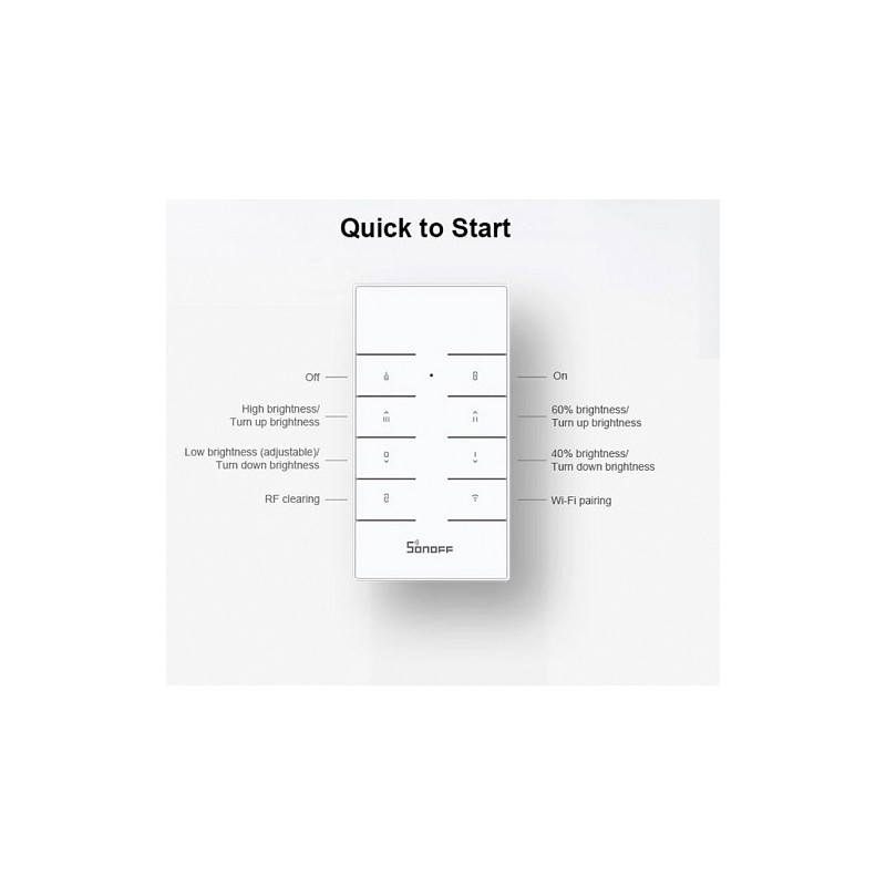 Sonoff Smart Dimmer Switch - D1 - Smart Dimmer Switch with Remote Control — Buy in Cyprus with Fast Delivery