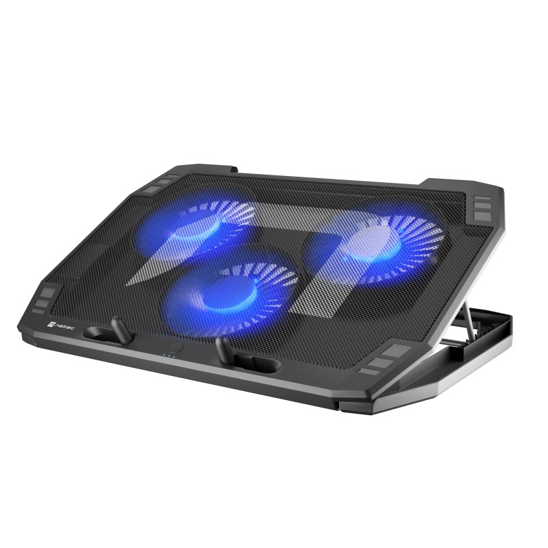 Natec ORIOLE Laptop Cooling Stand - 17.3'' with 3 Fans LED 2xUSB — Buy in Cyprus with Fast Delivery