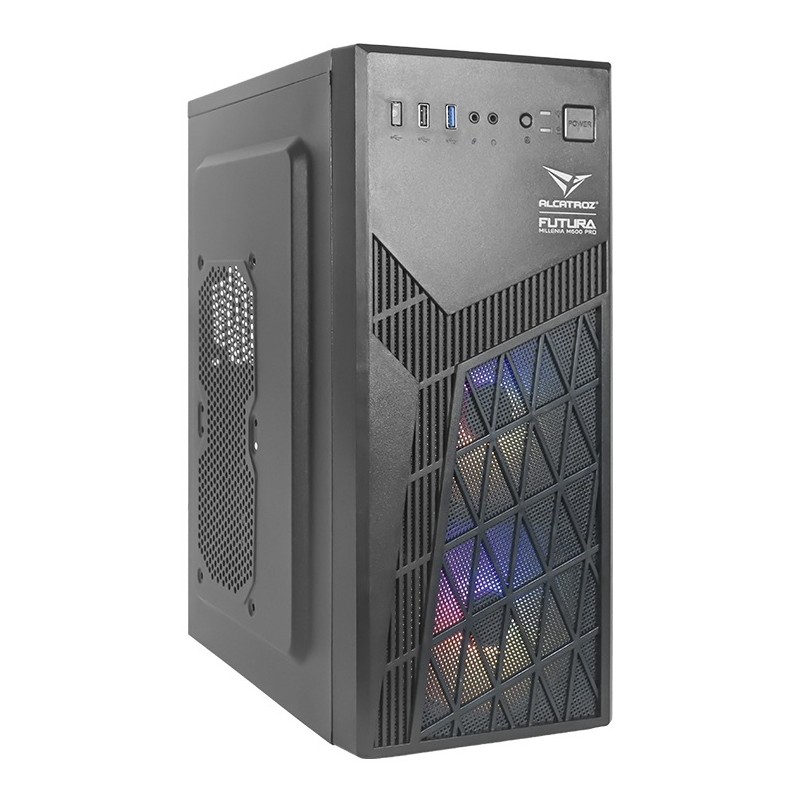 Alcatroz PC Case M-ATX FUTURA MILLENIA - M600 PRO - USB3.0 Incl 2 Fans & 235W PSU — Buy in Cyprus with Fast Delivery