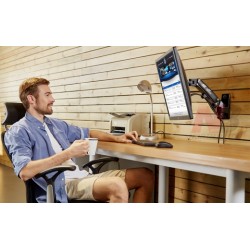 NBmounts TV Monitor Wall Mount - F120 - Gas Strut Single Arm 10x10 — Buy in Cyprus with Fast Delivery