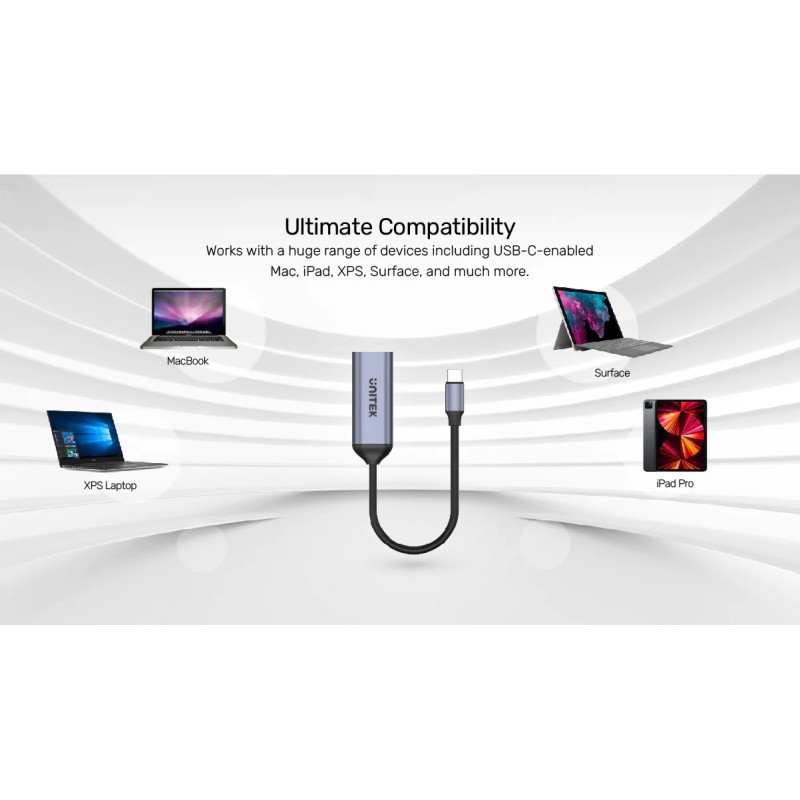 Unitek Converter USB-C to DP1.4 Adaptor 8K60Hz - V1415A - Alumin — Buy in Cyprus with Fast Delivery