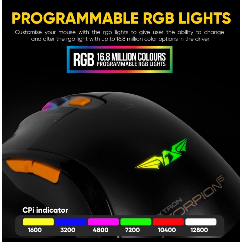 Armaggeddon Pro-Gaming Mouse - SCORPION 5 - Pro-Gaming Mouse with Free Mousepad — Buy in Cyprus with Fast Delivery