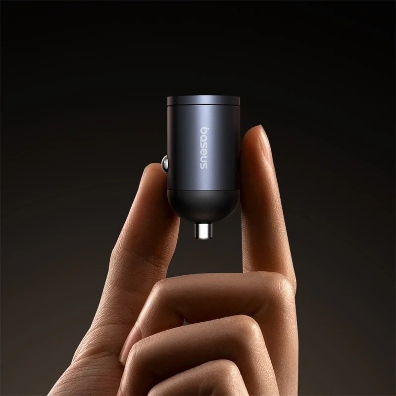 Baseus Tiny Star Car Charger - 30W PD 3.0 U+C Black — Buy in Cyprus with Fast Delivery