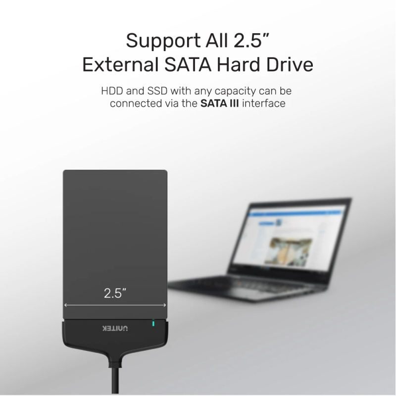 Unitek USB-C 3.1 to SATA6G Converter 2.5'' - Y-1096A - USB-C 3.1 to SATA6G Converter 2.5'' — Buy in Cyprus with Fast Delivery