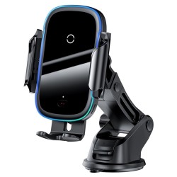 Baseus QI 15W Wireless Car Charger - Dash & Air Vent Mount — Buy in Cyprus with Fast Delivery