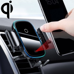 Baseus QI 15W Wireless Car Charger - Dash & Air Vent Mount — Buy in Cyprus with Fast Delivery