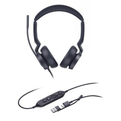 Yealink Headset - UH46 - Wired USB Noise Cancelling USB-C Dual Teams — Buy in Cyprus with Fast Delivery