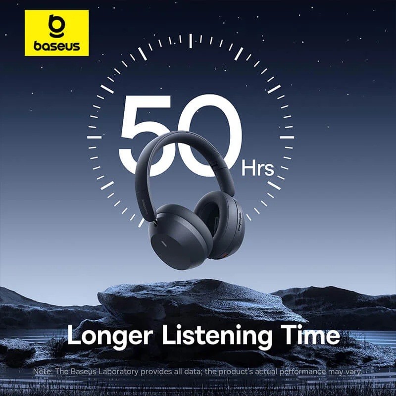 Baseus Headphones - Bass 35 Max - Over Ear Black — Buy in Cyprus with Fast Delivery