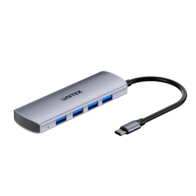 Unitek USB-C Hub - H1112E - 4xUSB-A 10Gbps & USB-C Power Port — Buy in Cyprus with Fast Delivery