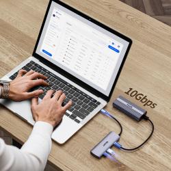 Unitek USB-C Hub - H1112E - 4xUSB-A 10Gbps & USB-C Power Port — Buy in Cyprus with Fast Delivery