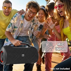 SonicGear StudioBeats III Powerful 240W Portable IPx6 Waterproof Speaker with Bluetooth, USB Large Battery, Microphon...