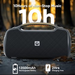 SonicGear StudioBeats III Powerful 240W Portable IPx6 Waterproof Speaker with Bluetooth, USB Large Battery, Microphon...