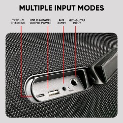 SonicGear StudioBeats III Powerful 240W Portable IPx6 Waterproof Speaker with Bluetooth, USB Large Battery, Microphon...