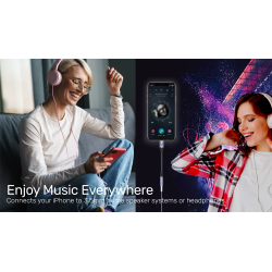 Unitek MC Adaptor Lightning to 3.5mm Audio - M1208A - Lightning to 3.5mm Audio — Buy in Cyprus with Fast Delivery