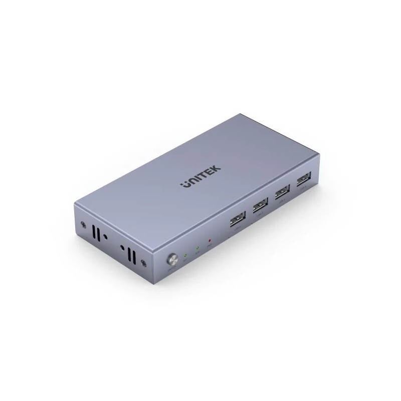 Unitek KVM HDMI 4K60Hz Switch 2-1 with 4-Port USB Hub - V307A - KVM HDMI 4K60Hz Switch 2-1 with 4-Port USB Hub