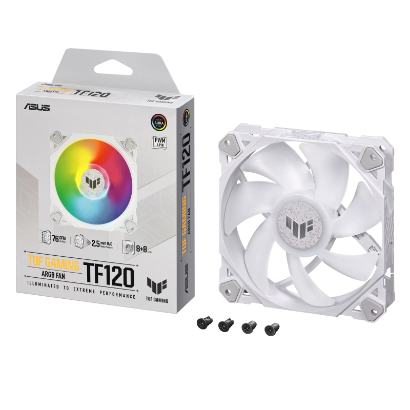 ASUS Gaming Fan ARGB - TF120 - White — Buy in Cyprus with Fast Delivery