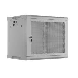 Lanberg Wall Rack 19'' with Perforated Door - 9U 45cm Grey Flat Packed — Buy in Cyprus with Fast Delivery