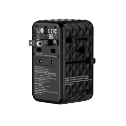 Verbatim Charger Travel Adapter World to World GAN III 140W 2xC 2xA - UTA-10 - World to World GAN III 140W 2xC 2xA