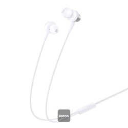 Baseus Earphones Wired 3.5mm Encok - HZ11 - White — Buy in Cyprus with Fast Delivery