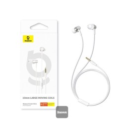 Baseus Earphones Wired 3.5mm Encok - HZ11 - White — Buy in Cyprus with Fast Delivery