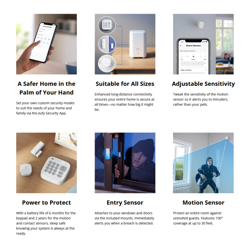 Anker Eufy - 5piece Apartment Alarm Security Kit — Buy in Cyprus with Fast Delivery