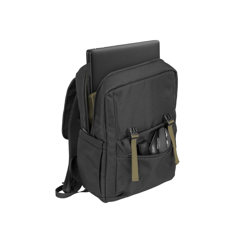 Natec Laptop Backpack - NIALA - 15.6'' 18L Black Green — Buy in Cyprus with Fast Delivery