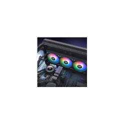 Thermaltake TH420 ARGB Sync - AIO Liquid CPU Cooler - 420mm Radiator, 3x140mm ARGB Fans, Black