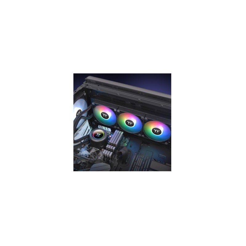 Thermaltake TH420 ARGB Sync - AIO Liquid CPU Cooler - 420mm Radiator, 3x140mm ARGB Fans, Black