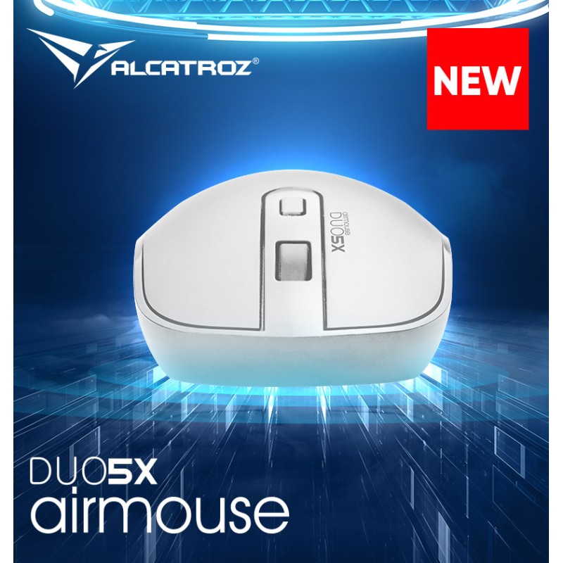 Alcatroz Airmouse Duo - 5X - Wireless BT Mouse White — Buy in Cyprus with Fast Delivery