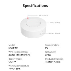 SONOFF Zigbee Smart Button - SNZB-01P — Buy in Cyprus with Fast Delivery