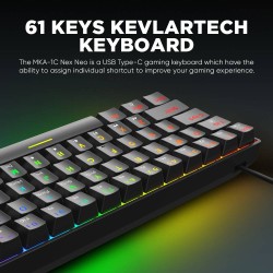 Armaggeddon MKA-1C NEX Black Mechanical Gaming Keyboard 61 Tactile (Brown) Keys — Buy in Cyprus with Fast Delivery
