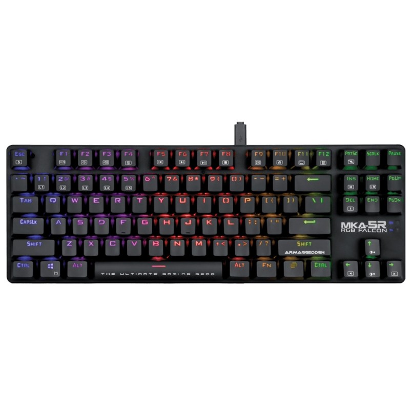 Armaggeddon Keyboard - MKA-5R - Black Mechanical Gaming Mechanical 87 Blue Keys — Buy in Cyprus with Fast Delivery