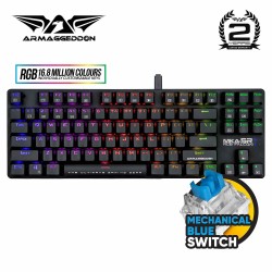 Armaggeddon Keyboard - MKA-5R - Black Mechanical Gaming Mechanical 87 Blue Keys — Buy in Cyprus with Fast Delivery