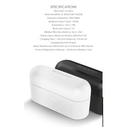 SonicGear HYPERBASS Earphones - TWS 7 - Dual Driver Sweatproof White — Buy in Cyprus with Fast Delivery