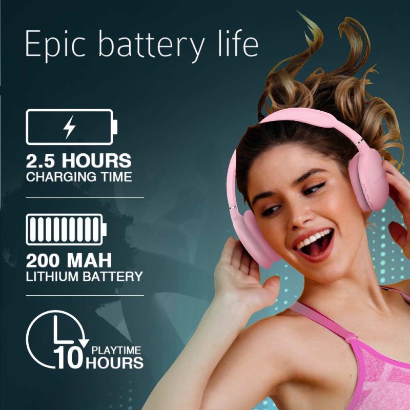 SonicGear - Airphone 6 - Bluetooth Headphones Pink — Buy in Cyprus with Fast Delivery