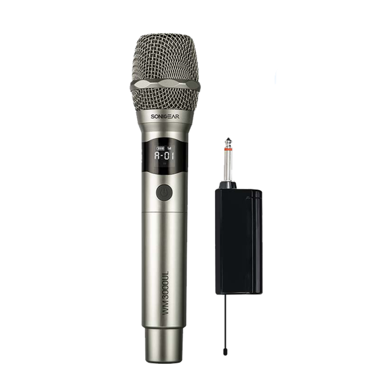 SonicGear Microphone Wireless 2xHandsets - WM 3000UL - DUAL Obsidian — Buy in Cyprus with Fast Delivery