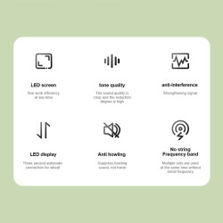 SonicGear Microphone Wireless 2xHandsets - WM 3000UL - DUAL Obsidian — Buy in Cyprus with Fast Delivery