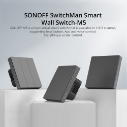 Sonoff WiFi Smart Wall Mechanical Switch - M5 UK 1C - 1 Button — Buy in Cyprus with Fast Delivery