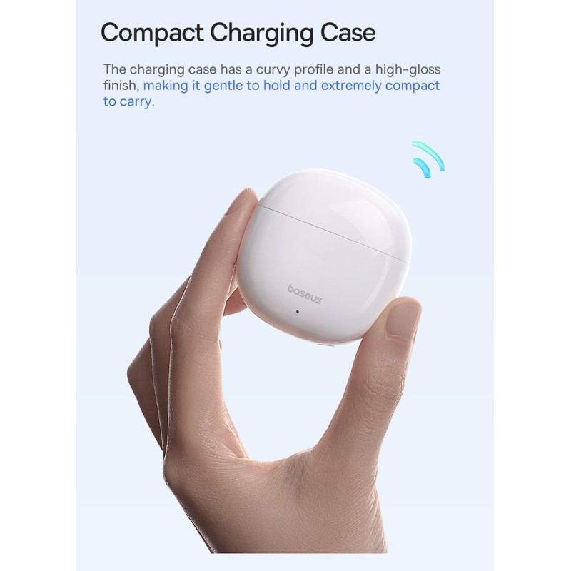 Baseus Headphones In Ear TWS Bowie - E13 - Moon White — Buy in Cyprus with Fast Delivery