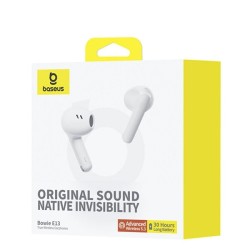 Baseus Headphones In Ear TWS Bowie - E13 - Moon White — Buy in Cyprus with Fast Delivery