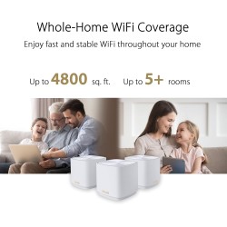 ASUS MESH ZenWiFi AX1800 Wi-Fi 6 Dual Band Gigabit - XD4 Plus - 3 Pack White — Buy in Cyprus with Fast Delivery