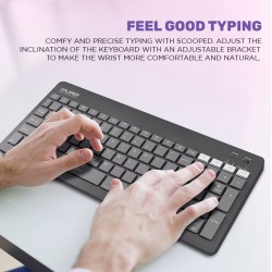 Alcatroz XPLORER GO! Wireless Mini Keyboard Mist White - BTR 200 - 2.4G+BT — Buy in Cyprus with Fast Delivery