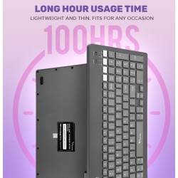 Alcatroz XPLORER GO! Wireless Mini Keyboard Mist White - BTR 200 - 2.4G+BT — Buy in Cyprus with Fast Delivery